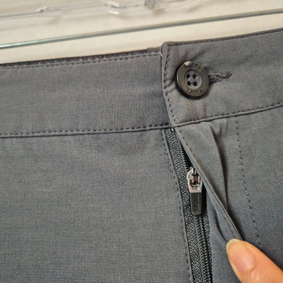 Vuori Aim Pant Golf Travel Lightweight 4 Way-Stretch Pocket Zip Charcoal V431 - Picture 4 of 12